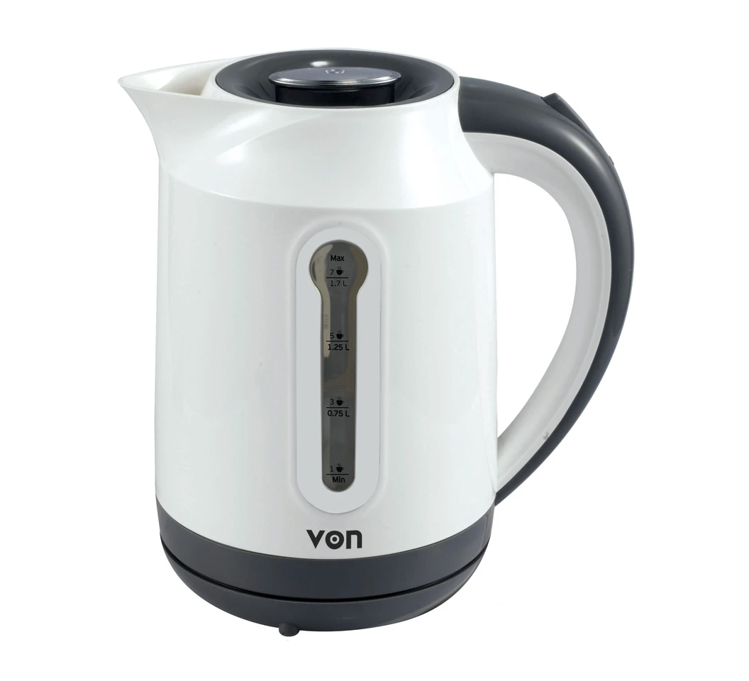 Von VSKL17MSW Cordless Kettle, 1.7L - 2200W