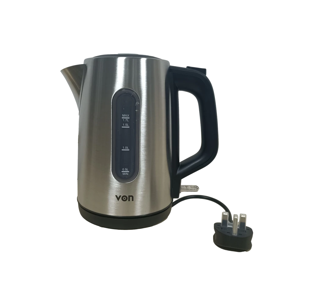 Von VKCL17SDX Cordless Kettle, 1.7L - Stainless Steel