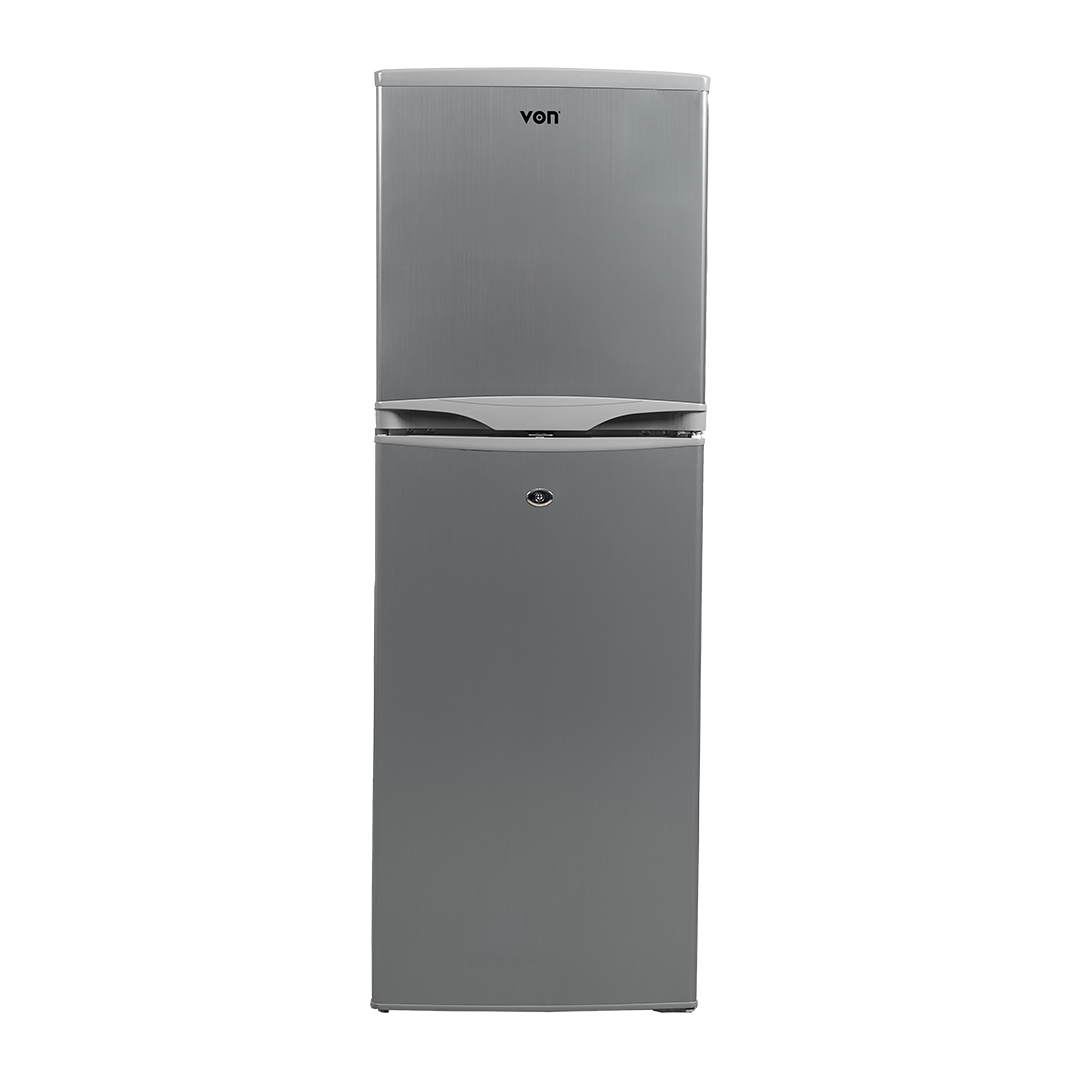 Von VART-22DHS Double Door Fridge 134L - Silver