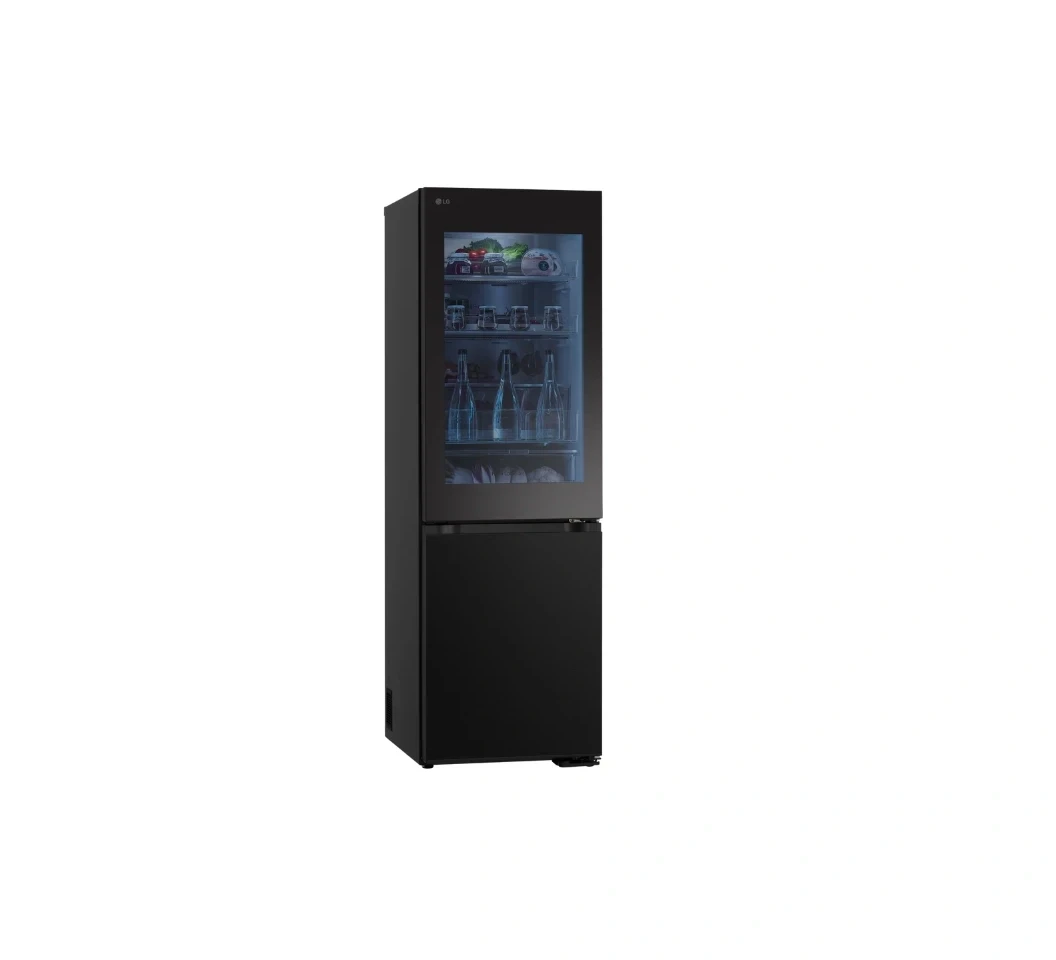 LG GC-V459FSKW Bottom Freezer Refrigerator, 349l - Black, Smart ThinQ™