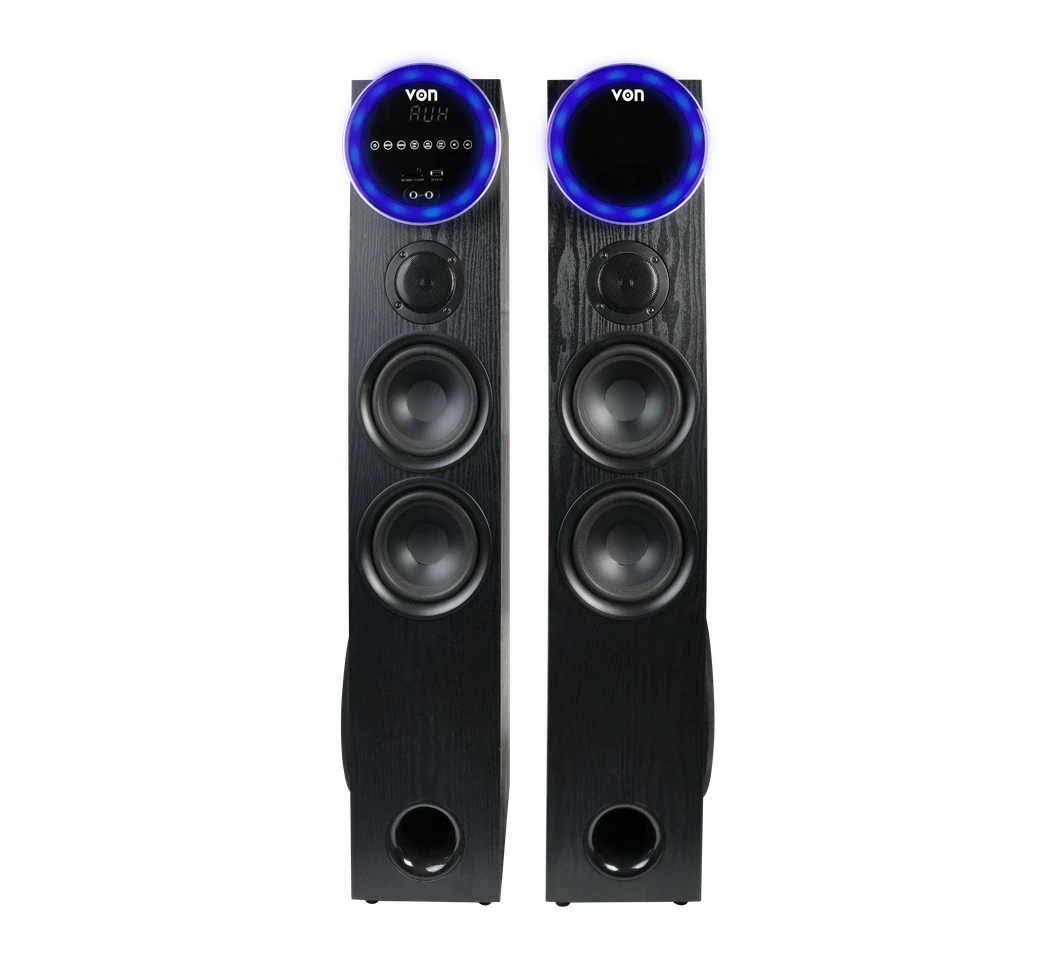 Von 2.0CH Bluetooth VAS3002BEK Active Speakers 300RMS 2.0CH, Radio