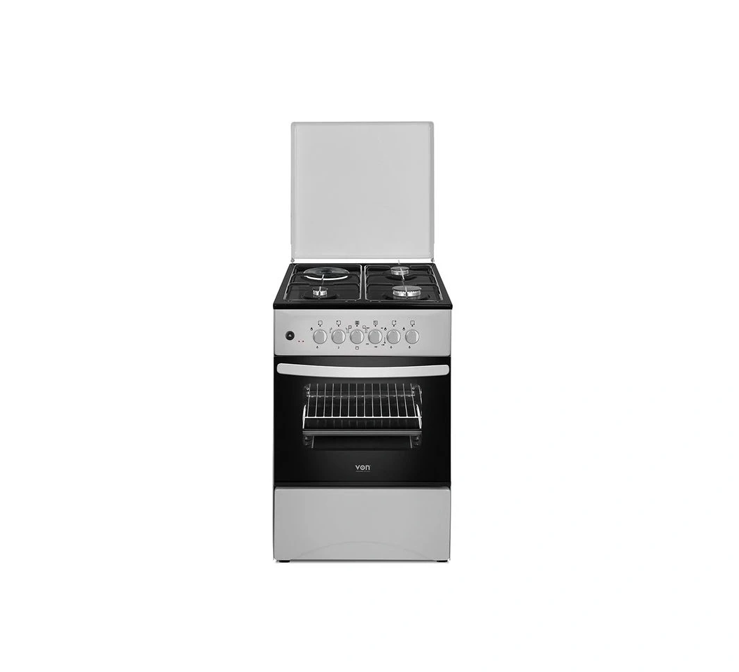 Von Cooker 3 Gas + 1 Electric - VCF503131NFY Enamel Grey