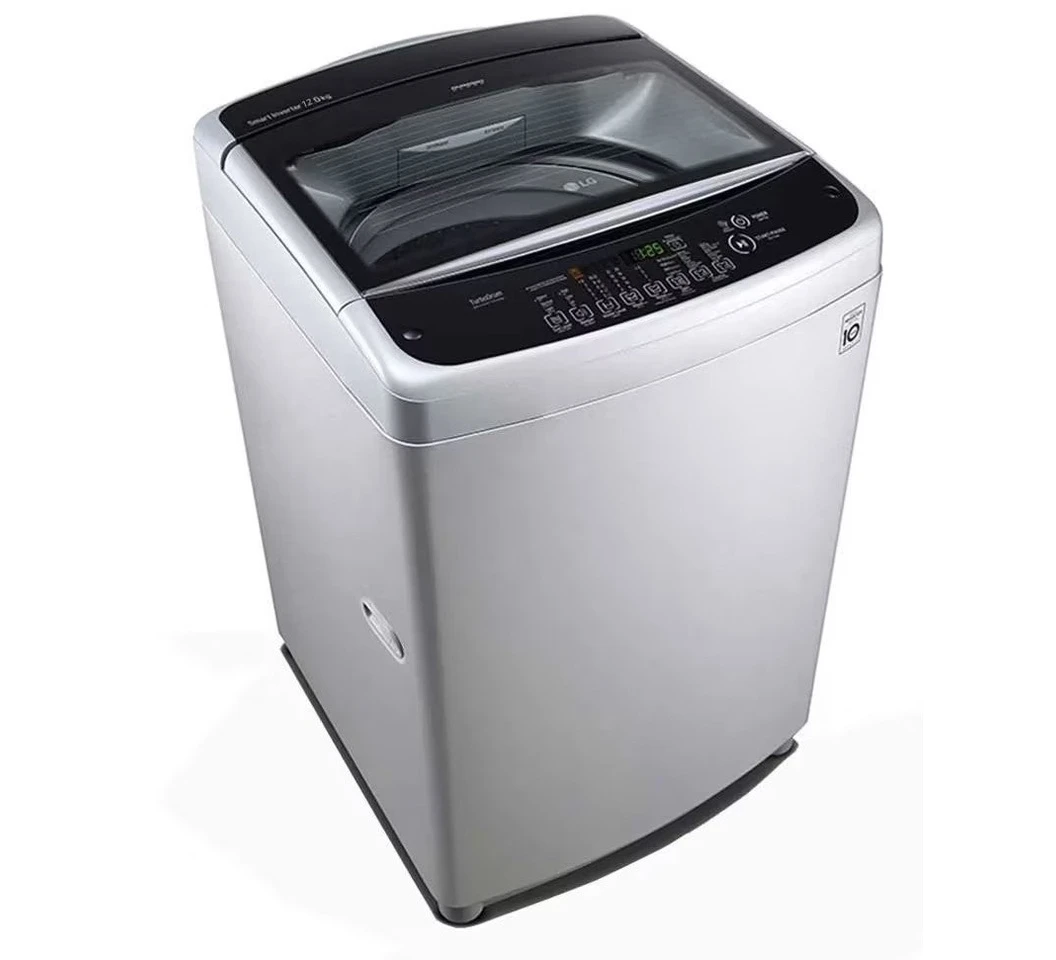 LG T1288NEHGE Top Load Washing Machine, 12KG - Smart Inverter Control, TurboDrum, Auto PreWash