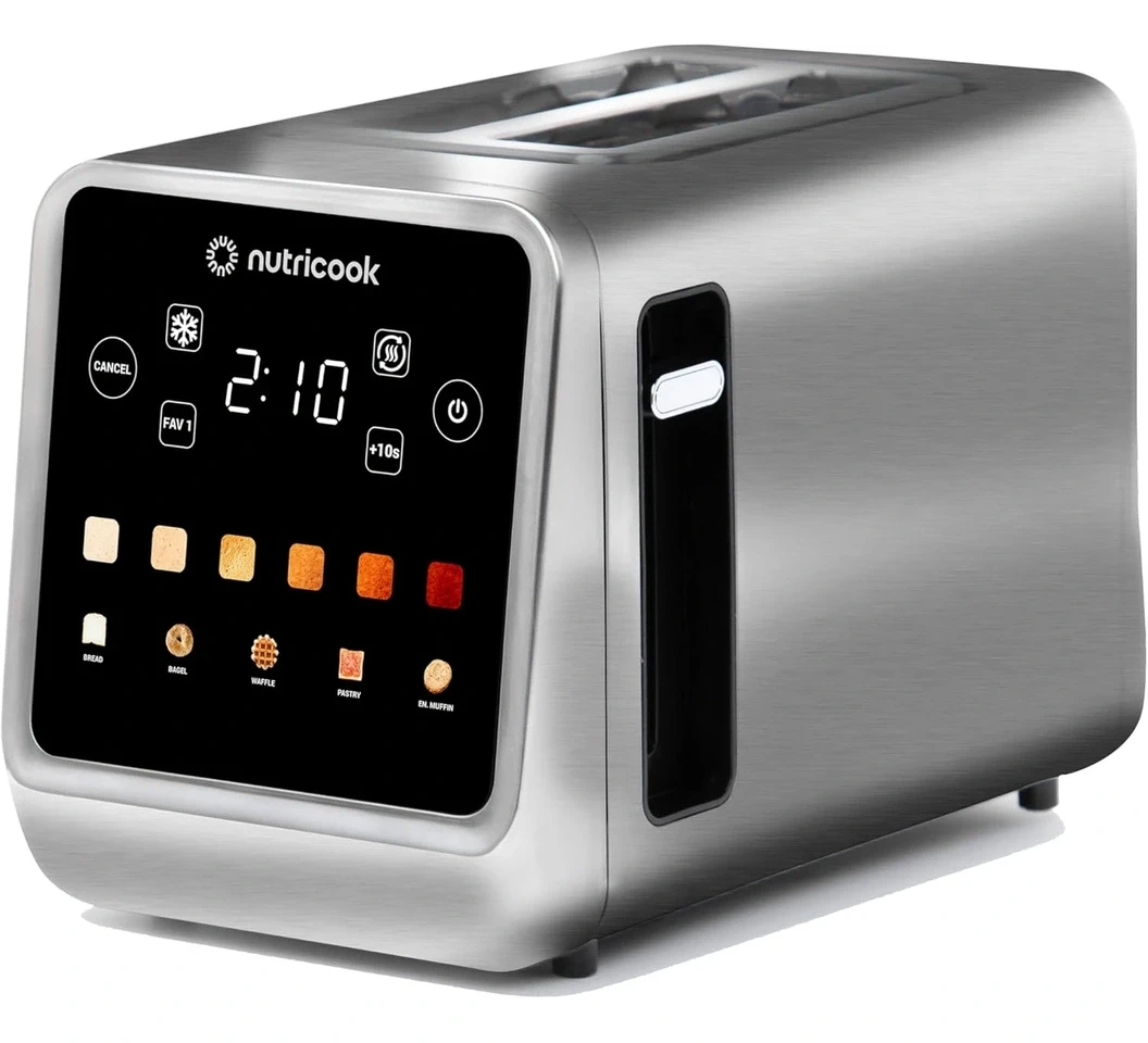 Nutricook NC-TS201 2-Slice Digital Toaster - Silver