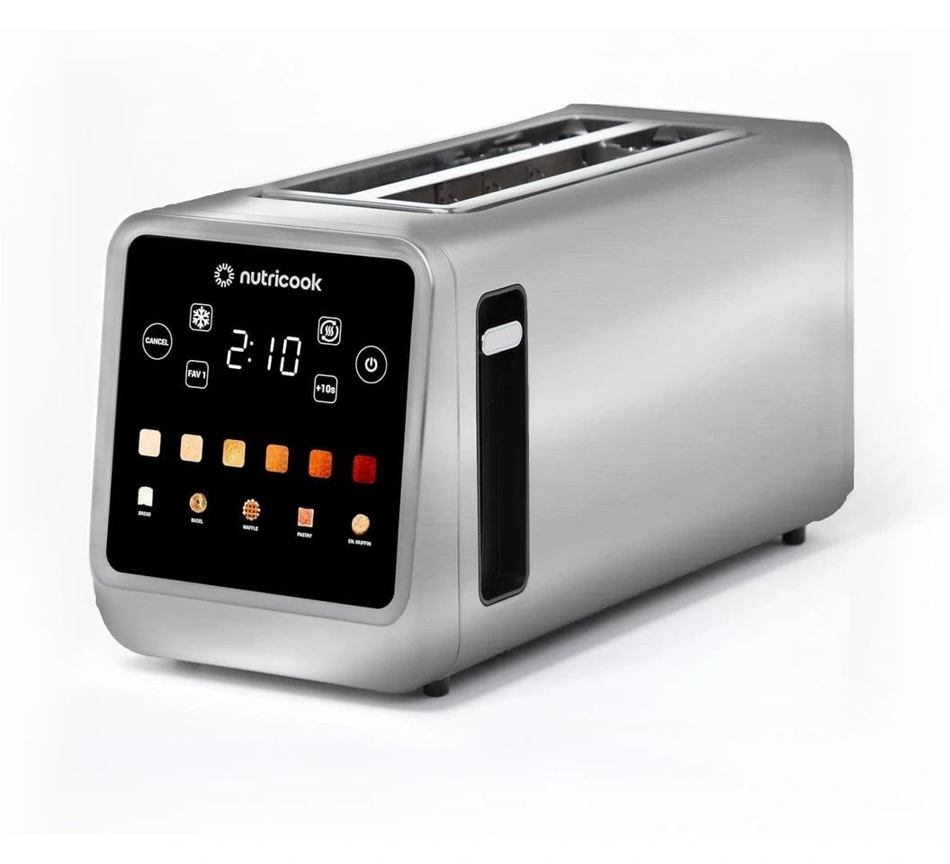Nutricook NC-TS401 Digital Toaster 4-Slice - Silver