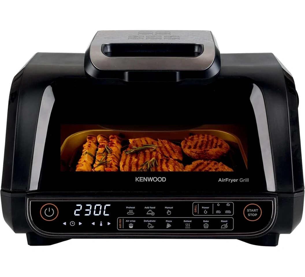 Kenwood GHF40.000BK Airfryer with Grill, 5L Black - 1500W