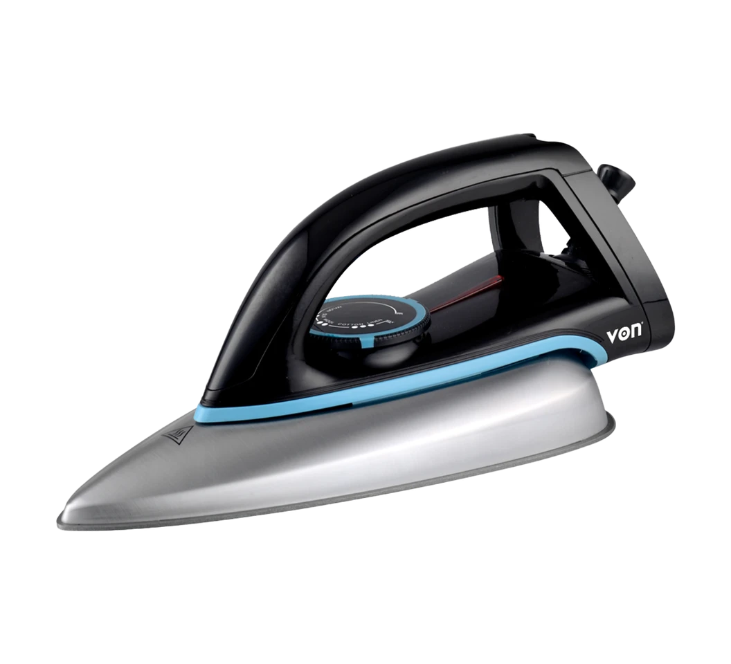 Von VSID12BSK Dry Iron Teflon Plate, 1000W - Black