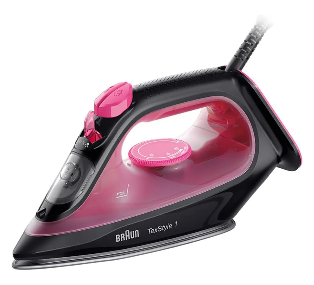 Braun SI1070PU Steam iron 2000W - Pink/ Black