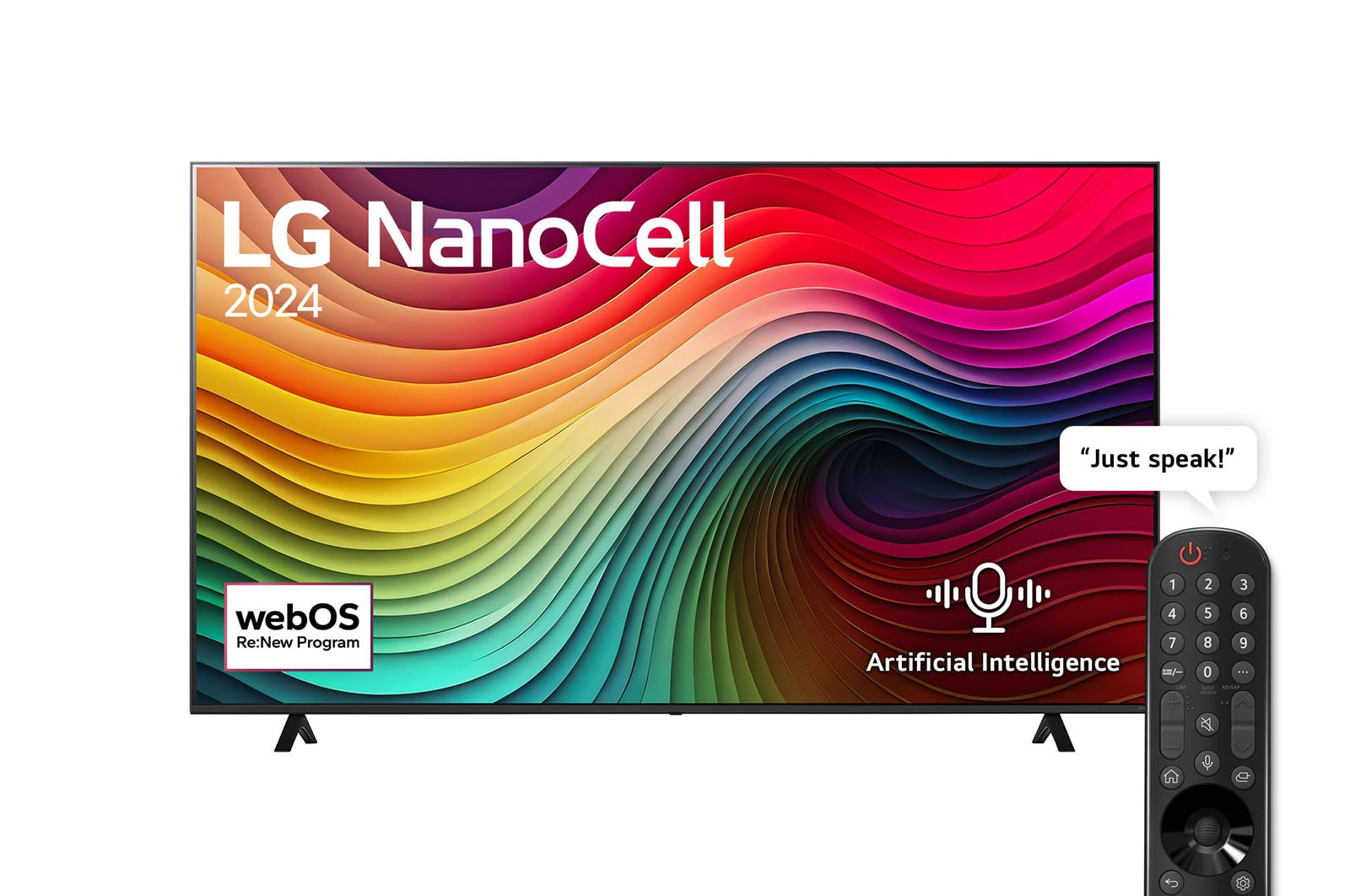 LG 75" 75NANO80T6A NanoCell TV 4K - WebOS24, Magic Remote, HDR10