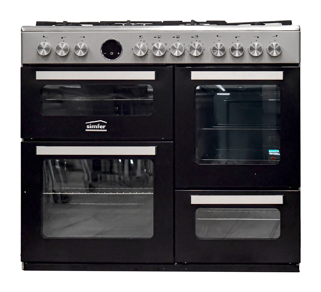 Simfer F10074SEIX Cooker 7 gas 4 Ovens 100X60 WOK - INOX