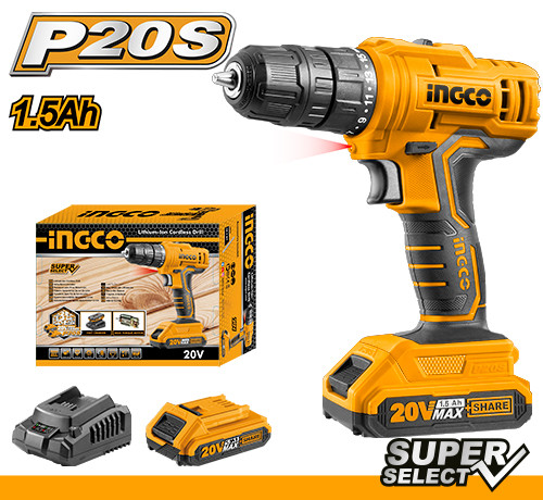 INGCO CDLI20021 LI-ION DRILL - 20V