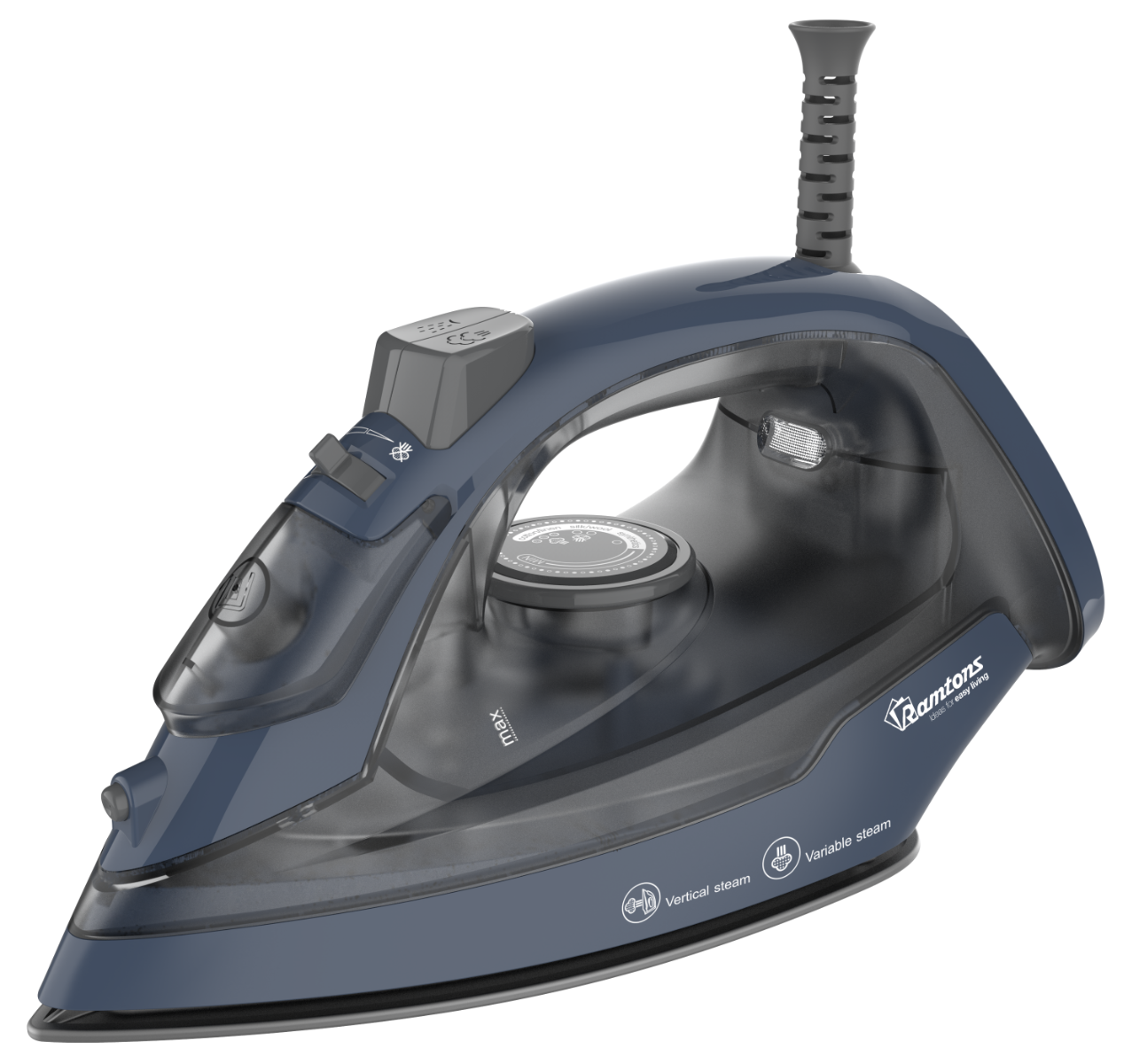 RAMTONS STEAM IRON - NON STICK SOLE PLATE-RM/694