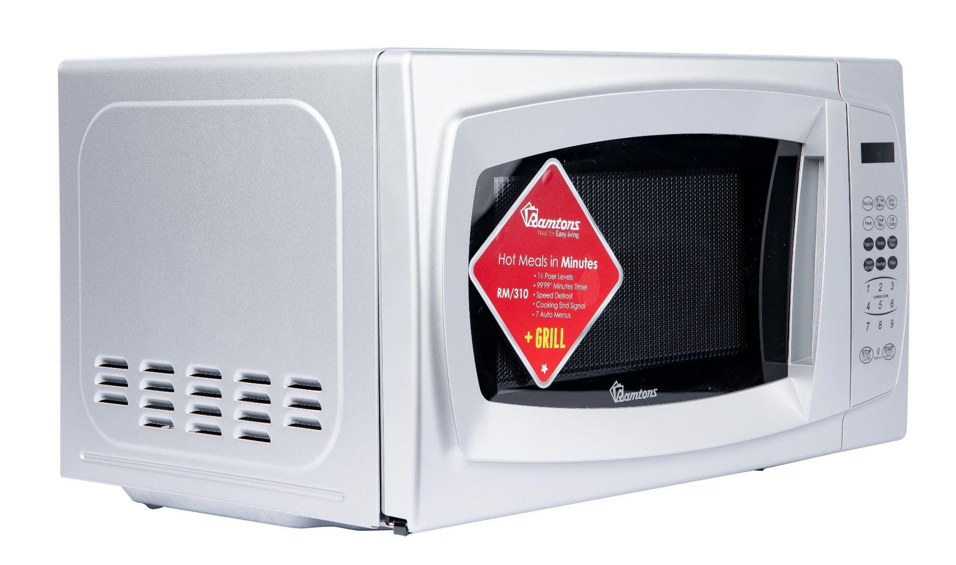 RAMTONS 20 LITERS MICROWAVE+GRILL SILVER- RM/310