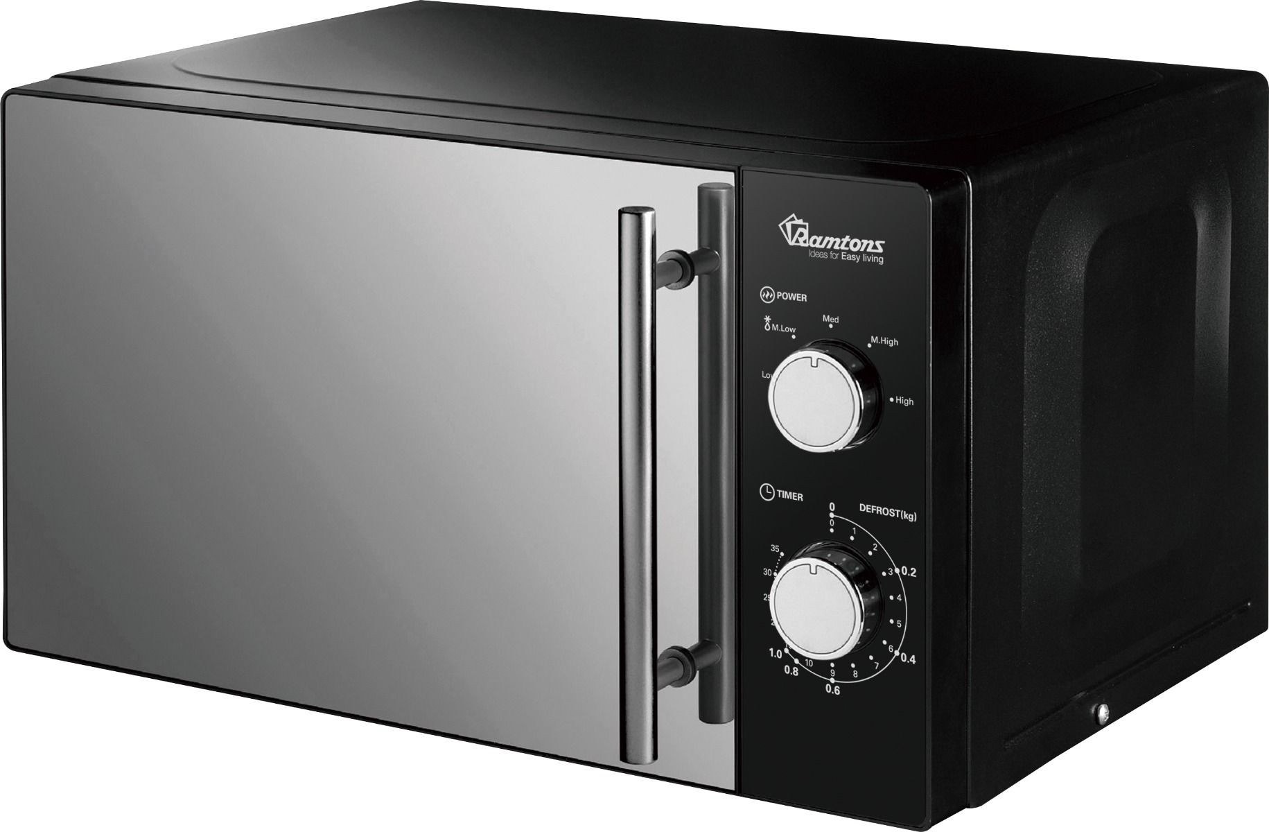 RAMTONS 20L MANUAL MICROWAVE BLACK- RM/459
