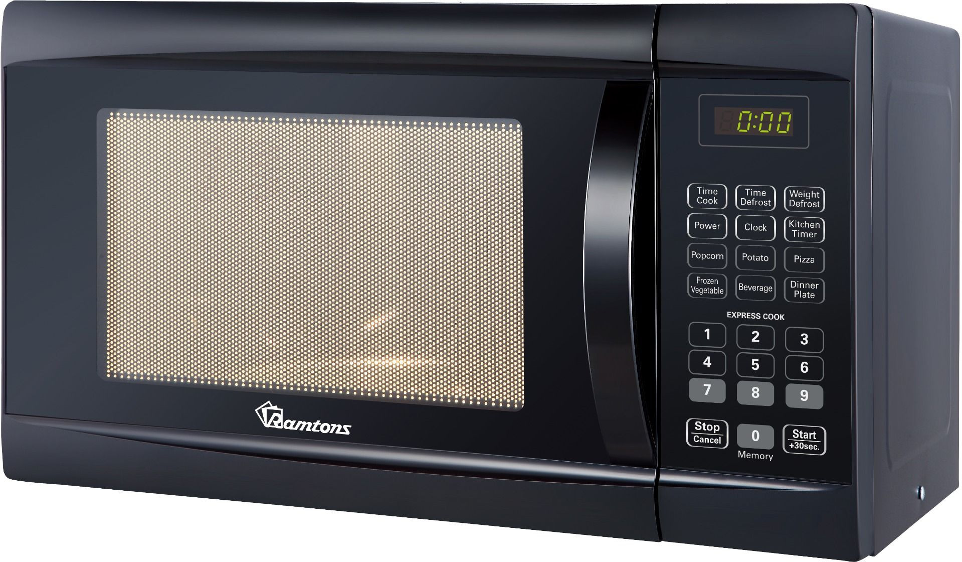RAMTONS 23L DIGITAL MICROWAVE BLACK - RM/588