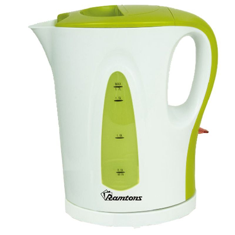 RAMTONS CORDLESS ELECTRIC KETTLE 1.7 LITERS WHITE AND GREEN-RM/349
