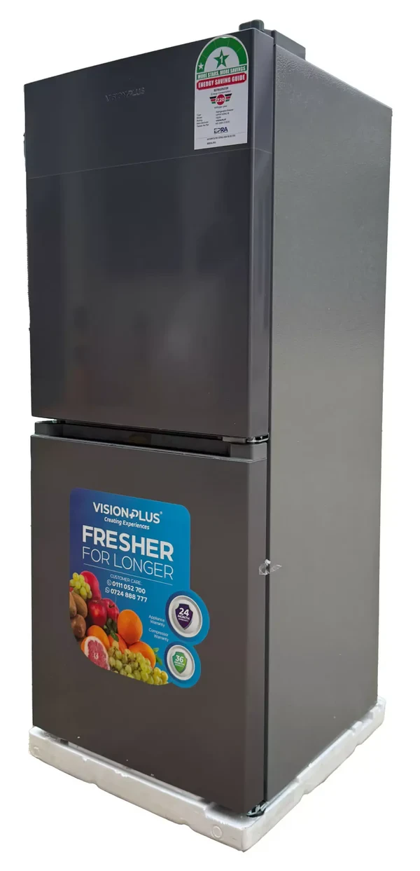 Vision Plus VPFD140NC-B 140L Double Door Refrigerator