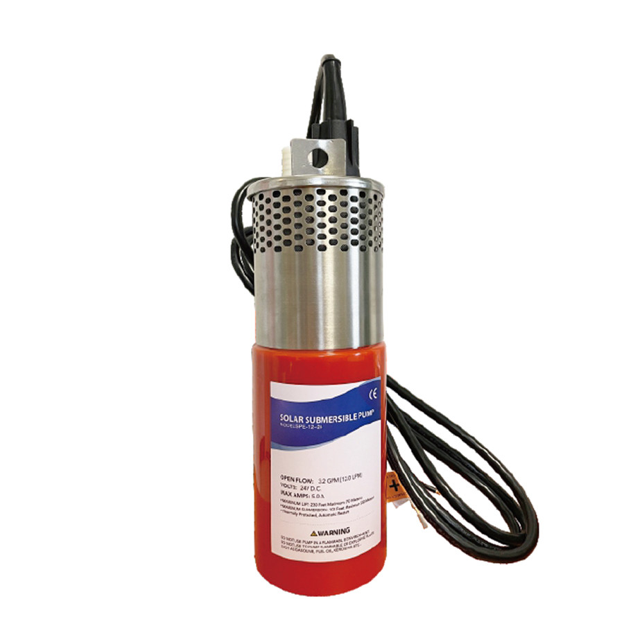 BLDC Submersible Solar Pump 24V DC, With Brushless DC Motor Sealed Motor, Max Flow Rate 12 LPM