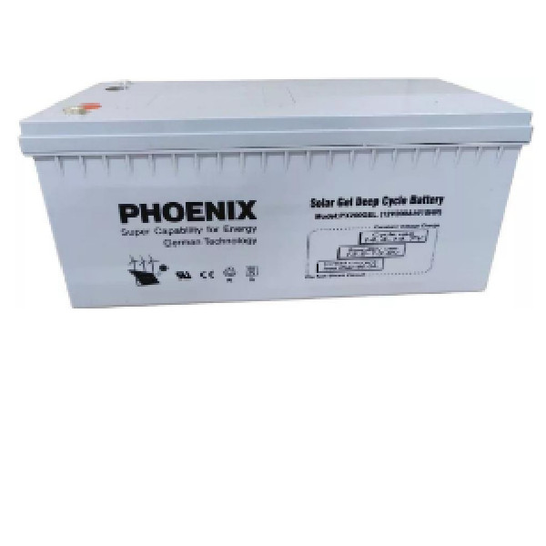 Solar Gel Deep Cycle Battery 12v-200Ah, Phoenix